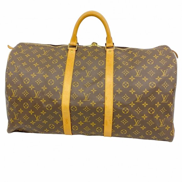 LOUIS VUITTON Brown Monogram Boston Bag - Picture 1 of 12